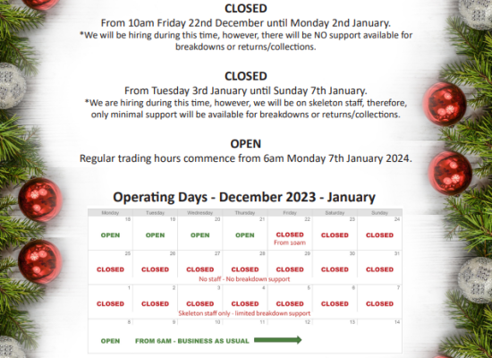 Christmas trading hours
